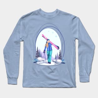 Skier Long Sleeve T-Shirt